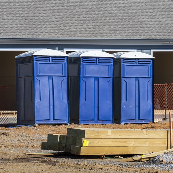 what is the maximum capacity for a single portable restroom in Kewanna